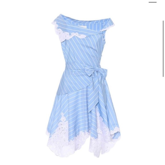 Jonathan Simkhai scallop cutout mini wrap dress 2 - Picture 3 of 7